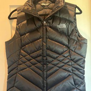 The North Face Puffer Vest Womens Med Black 550 Sport